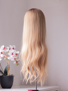 Rooted Light Blonde Topper